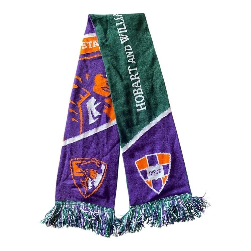 Hobart and William Smith Colleges Scarf Bart the Statesman and Herons